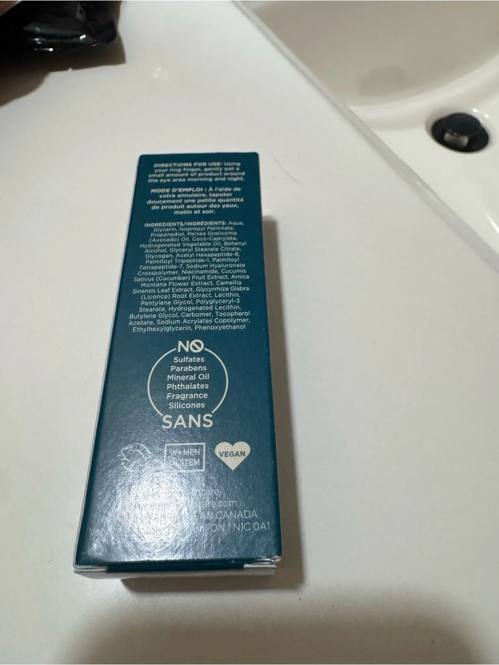 20/20 Phytoglycogen + Peptides Eye Cream — Teal Packaging